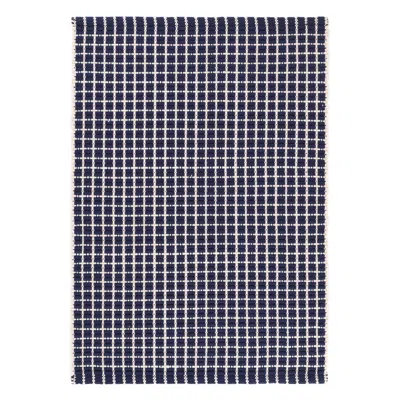 Annie Selke Gridiron Navy Handwoven Indoor/outdoor Rug - 2x3 In Blue