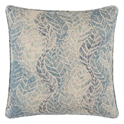 Annie Selke Grove Linen Blue Decorative Pillow Cover - 22" Square