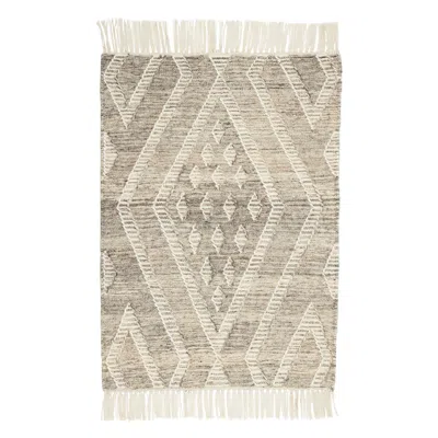 Annie Selke Healy Grey Handwoven Wool Rug - 3x5 In Gray