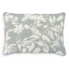 Annie Selke Helen Botanical Decorative Pillow Cover, Lumbar In Pewter Blue