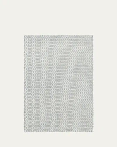 Annie Selke Honeycomb French Blue/ivory Handwoven Rug, 3' X 5'