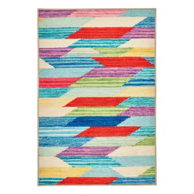 Annie Selke Hotline Multi Machine Washable Rug - 6x9