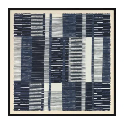 Annie Selke Indigo Patchwork Wall Art - Small In Multi