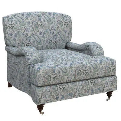 Annie Selke Ines Linen Blue Litchfield Chair