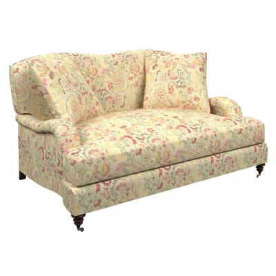 Annie Selke Ines Linen Litchfield Loveseat