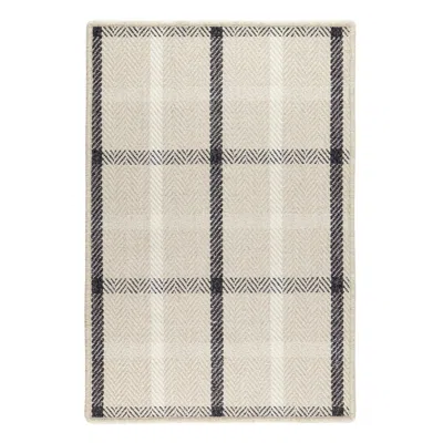 Annie Selke Jackson Beige/charcoal Woven Wool Custom Rug