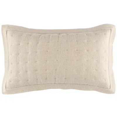 Annie Selke Jonah Linen Natural Quilted Sham - King In Brown