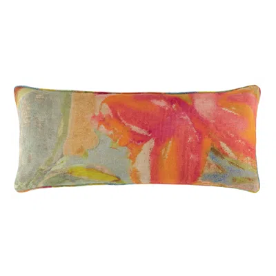 Annie Selke Joy Linen Multi Decorative Pillow Cover - 15" Lumbar