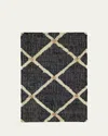 Annie Selke Kali Black Handwoven Rug, 5' X 8' In Black