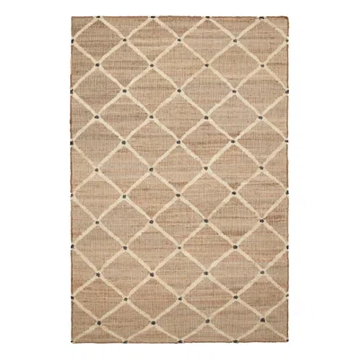 Annie Selke Kali Natural Handwoven Jute Rug - 6x9 In Brown