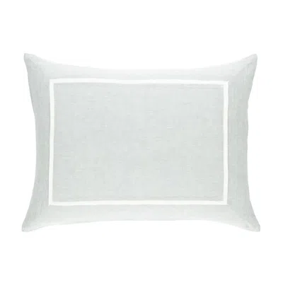 Annie Selke Keaton Linen Sky Sham - Standard In Blue