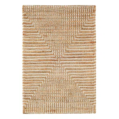 Annie Selke Kelan Ivory Handwoven Jute Rug - 3x5 In White