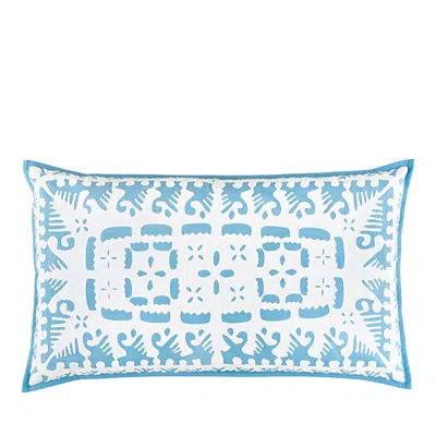 Annie Selke Knight Wood Cutwork King Sham In Blue