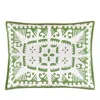 Annie Selke Knight Wood Cutwork Standard Sham In Olive