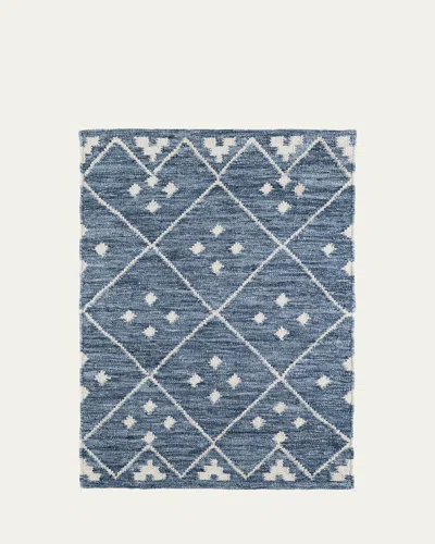 Annie Selke Kota Indigo Handwoven Rug, 10' X 14'