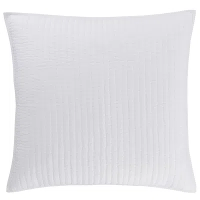 Annie Selke Lana Voile White Quilted Sham - King
