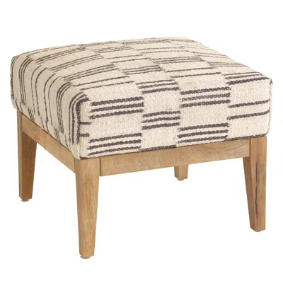 Annie Selke Leni Oatmeal Freida Rug Bench - Small Square In Brown
