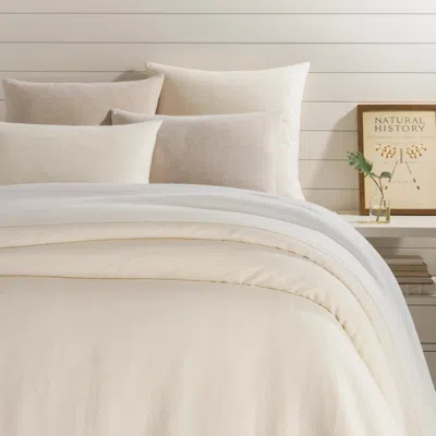 Annie Selke Linen Chenille Ivory Duvet Cover - Twin/twin Xlarge In White