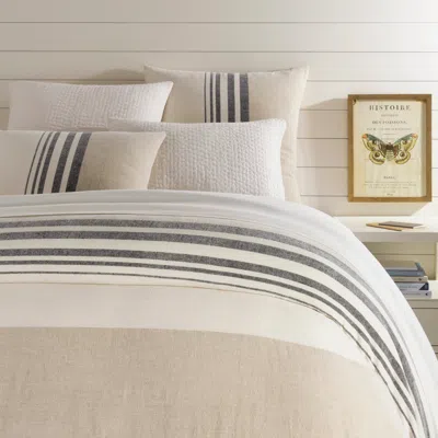 Annie Selke Linen Chenille Stripe Duvet Cover - Full/queen