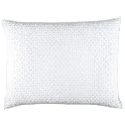 Annie Selke Lodi White Matelasse Sham - Dutch Euro