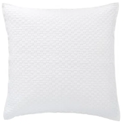 Annie Selke Lodi White Matelasse Sham - Euro