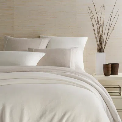 Annie Selke Lush Linen Ivory Duvet Cover - Full/queen In White
