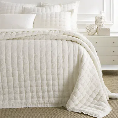 Annie Selke Lush Linen Ivory Puff - Twin/twin Xlarge In White