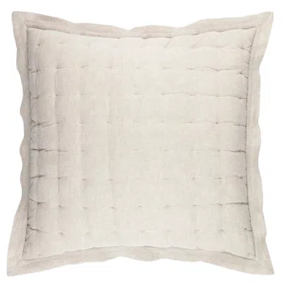 Annie Selke Lush Linen Natural Puff Sham - Euro In Brown