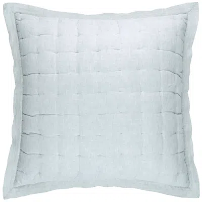 Annie Selke Lush Linen Sky Puff Sham In Blue
