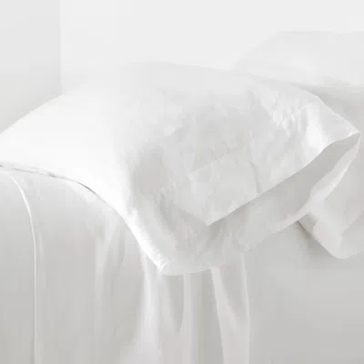 Annie Selke Lush Linen White Sheet Set - Twin/twin Xlarge