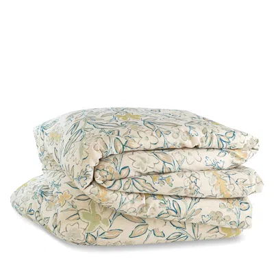 Annie Selke Macie Botanical Duvet Cover, Twin/twin Xl In White