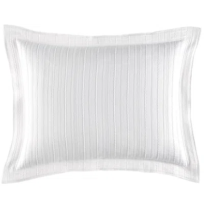 Annie Selke Madison White Matelasse Sham - Standard