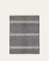 Annie Selke Malta Black/ivory Handwoven Rug, 9' X 12' In Black/ivory