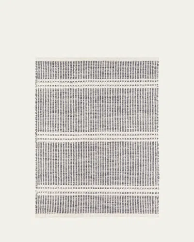 Annie Selke Malta Grey Handwoven Rug, 5' X 8'