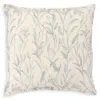 Annie Selke Margo Botanical Linen Blend Sham, Euro In Pewter Blue