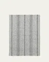 Annie Selke Melange Stripe Grey/black Handwoven Indoor/outdoor Rug, 5' X 8' In Grey/black