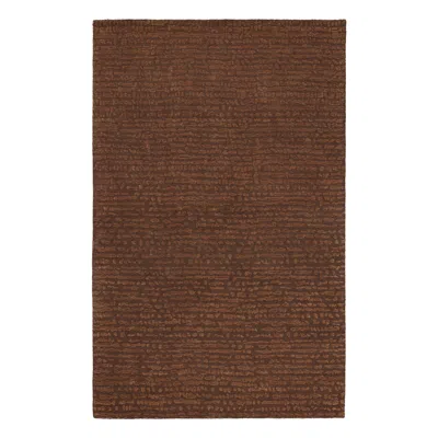 Annie Selke Mina Caramel Tufted Wool Custom Rug In Brown