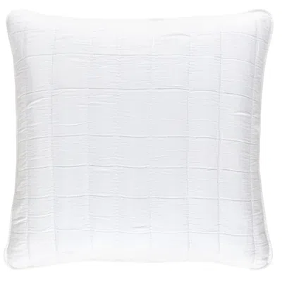 Annie Selke Monet White Quilted Sham - Euro