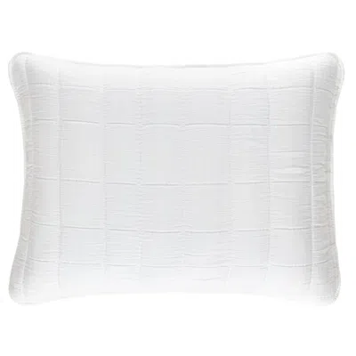 Annie Selke Monet White Quilted Sham - Standard