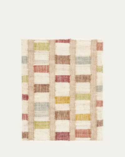 Annie Selke Mosaic Multi Handwoven Rug, 5' X 8'