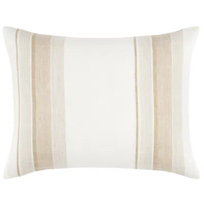 Annie Selke Napa Stripe Linen Natural Sham - Standard In Multi