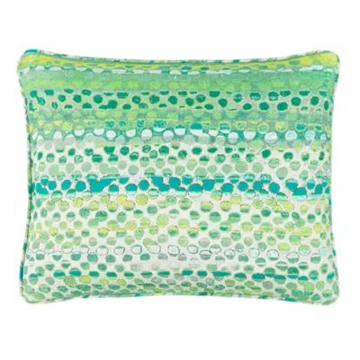 Annie Selke Olive Linen Decorative Pillow Cover - 16" Lumbar In Green