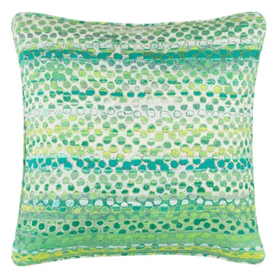 Annie Selke Olive Linen Decorative Pillow Cover - 22" Square In Green