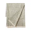 Annie Selke Oliver Ombre Throw In Sage