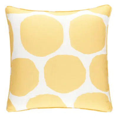 Annie Selke On The Spot Pale Yellow Indoor/outdoor Decorative Pillow Cover - 22" Square