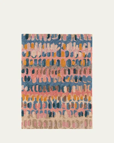 Annie Selke Paint Chip Coral Micro-hooked Rug, 8' X 10'