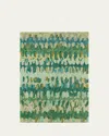 Annie Selke Paint Chip Moss Micro-hooked Rug, 6' X 9' In Moss