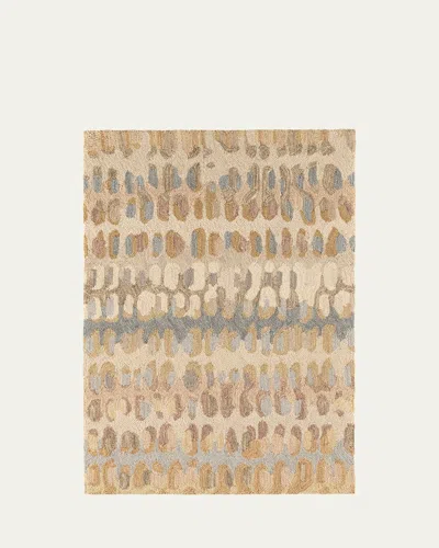 Annie Selke Paint Chip Natural Micro-hooked Rug, 4' X 6'