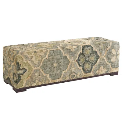Annie Selke Pali Evergreen Dining Rug Bench In Multi