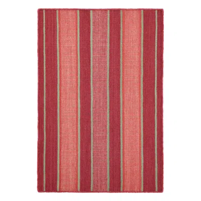 Annie Selke Palmer Stripe Handwoven Wool Rug - 2x3
